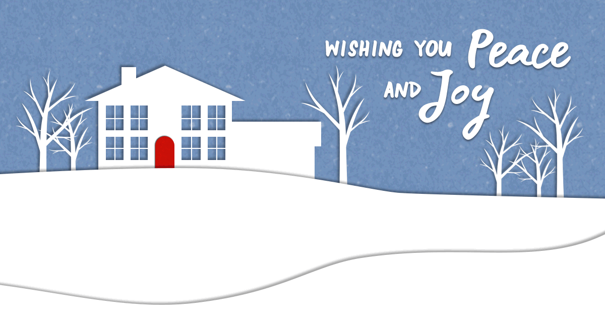 Rectangular Holiday Greeting Social Graphic